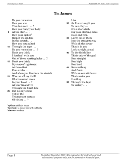 To James - North Carolina Public Schools