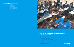 Education in Emergencies