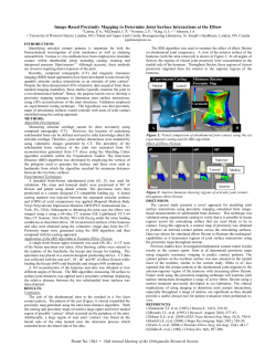 Image-Based Proximity Mapping to Determine Joint Surface