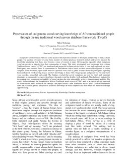 Preservation of indigenous wood carving knowledge of African