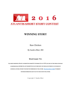 Read Sandra`s winning story here