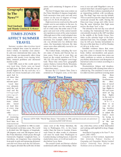 times zones affect summer travel