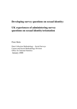Developing survey questions on sexual identity