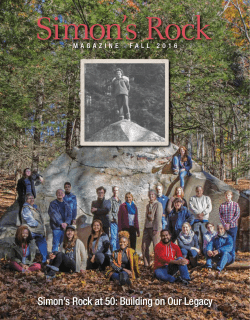 Fall 2016 - Bard College at Simon`s Rock