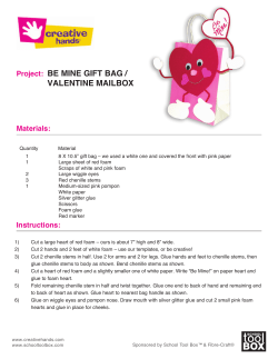 be mine gift bag / valentine mailbox