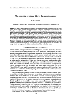 The generation of internal tides by fiat-bump topography