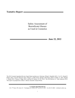 PDF - Cosmetic Ingredient Review