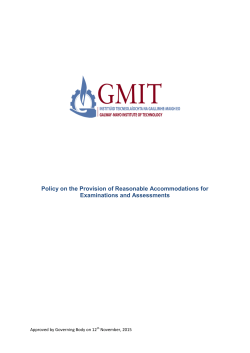 Reasonable Accommodations