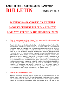 questions and answers on whether labour`s current european policy