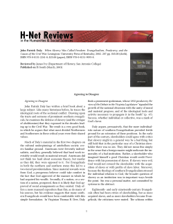 Agreeing to Disagree - H-Net