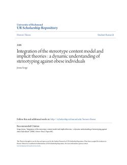 Integration of the stereotype content model and implicit theories : a