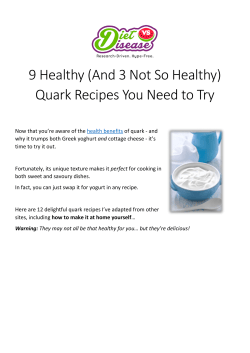 9 Healthy (And 3 Not So Healthy) Quark Recipes