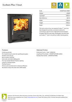 Aarrow Ecoburn Plus 5 Inset stove