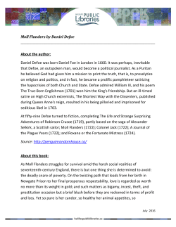 Moll Flanders by Daniel Defoe