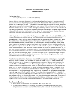 Kingdom Disciples: Week 6 Notes