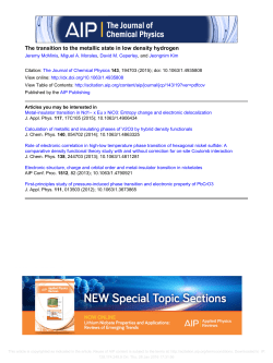 The transition to the metallic state in low density hydrogen