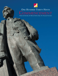 the May 2017 Commencement