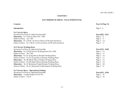 AP 1358, CHAP 2 2-1 CHAPTER 2 RAF ORDERS OF DRESS