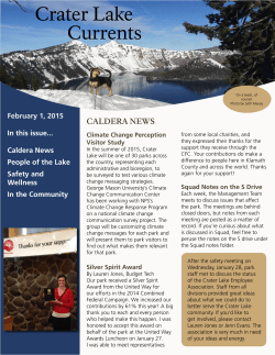 02-01-15 - Crater Lake Natural History Association