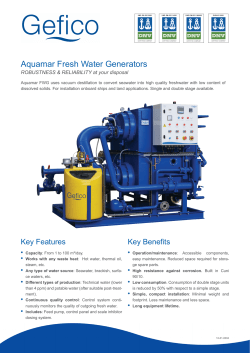 Aquamar Fresh Water Generators