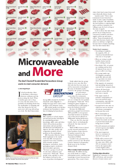 Today`s beef consumer - American Hereford Association