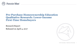 Pre-Purchase Homeownership Education Qualitative