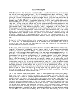 Faster Than Light - Millennium Relativity