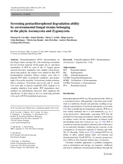 Screening pentachlorophenol degradation ability by