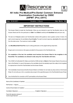 AIPMT (Pre.)-2011