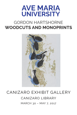 Gordon Hartshorne Woodcuts and Monoprints