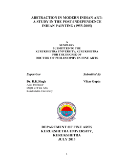 abstraction in modern indian art
