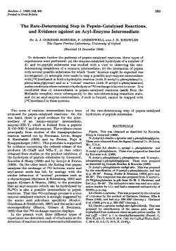 The Rate-Determining Step in Pepsin