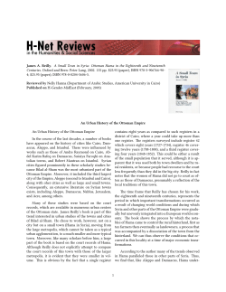 An Urban History of the Ottoman Empire - H-Net