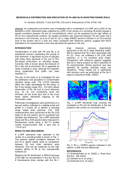 Microscale distribution and speciation of Pb and Sb in shooting