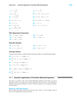 1051 35&ndash;7 Geometric Applications of First