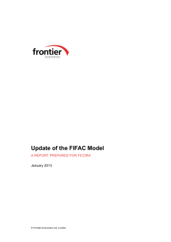 Update of the FIFAC Model