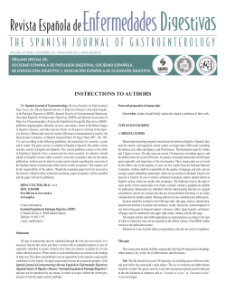PDF - Revista Espa&ntilde;ola de Enfermedades Digestivas