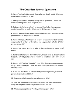 The Outsiders Journal Questions