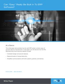 Can “Easy” Really Be Built In To ERP Software?
