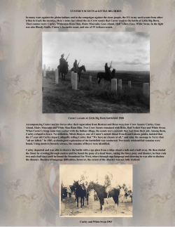 Custer`s Scouts at Little Big Horn