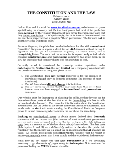 861 Tax consideratio... - Foundation for Truth in Law