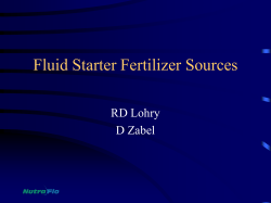 Fluid Starter Sources - The Fluid Fertilizer Foundation