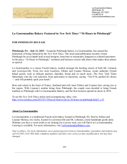 La Gourmandine Bakery Featured in New York Times` “36 Hours in