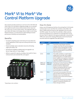 Mark VI to VIe platform upgrade fact sheet