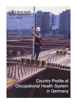 OSH Profile Germany - WHO/Europe