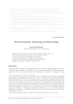 Iberian Crossroads: Archaeology and Dictatorships
