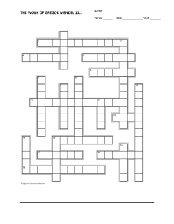 the work of gregor mendel 11.1