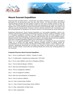 Mount Everest Expedition