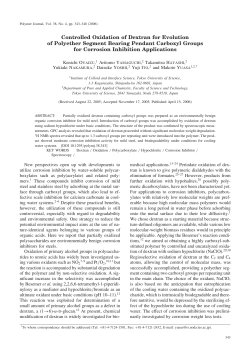 Controlled Oxidation of Dextran for Evolution of Polyether