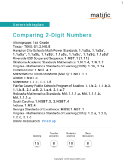 Comparing 2-Digit Numbers